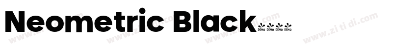 Neometric Black字体转换